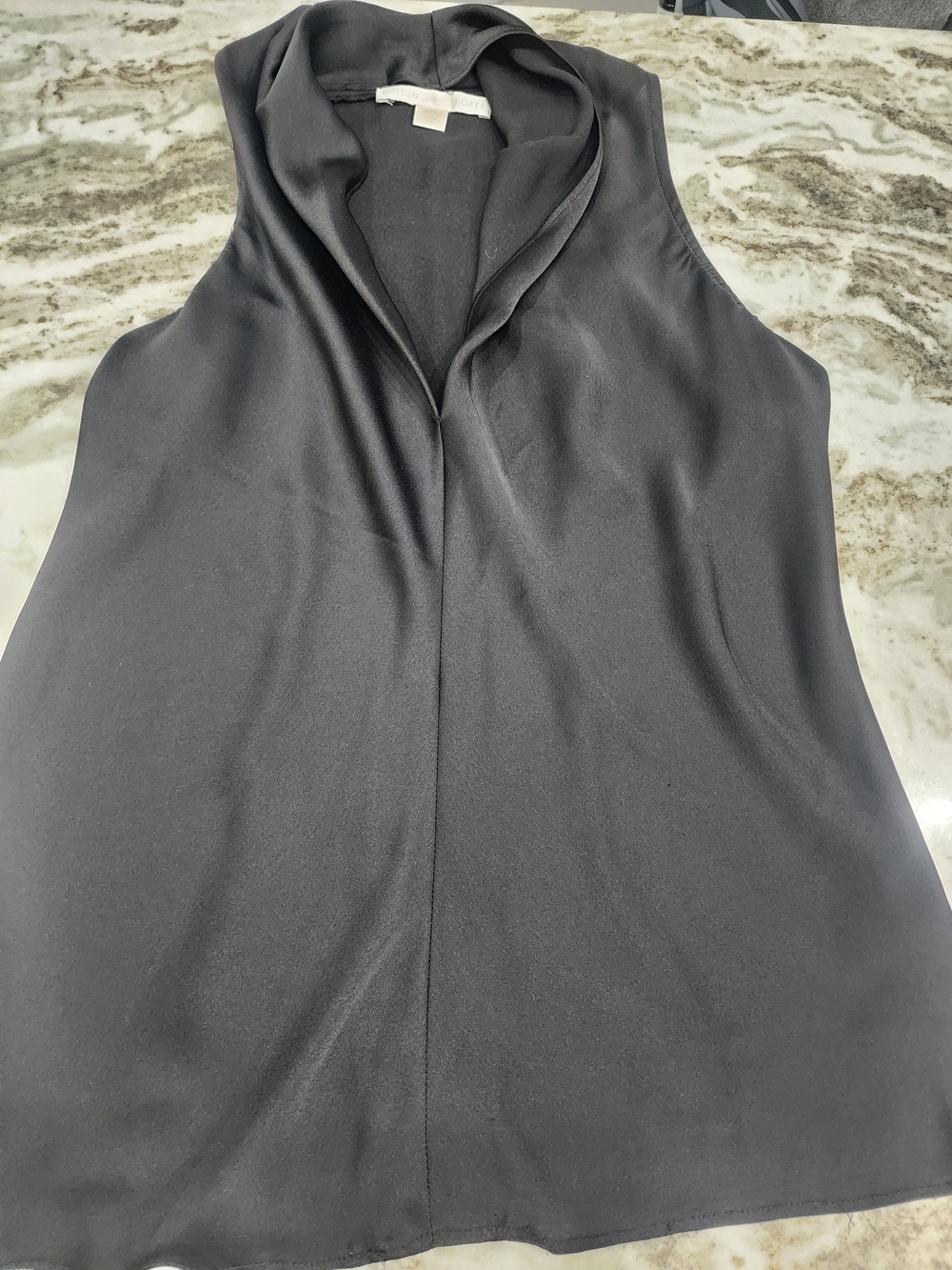 Boston Proper Black Sleeveless Cowl Neck Camisole
